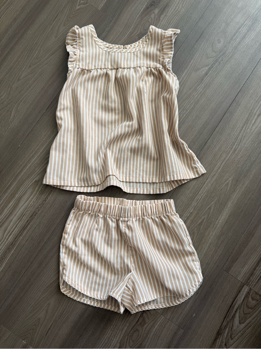 Baby Gap Pajamas Set Poplin Striped 4 Years